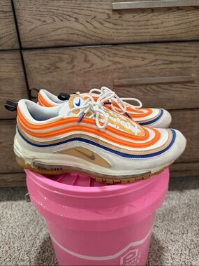Nike Kids Orange, Blue & Cream Wave Sneakers
